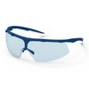 Uvex/Temple Polycarbonate Goggles 9178 Super Fit, Blue, lens, Lens: Clear