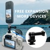 Aluminum Alloy Cold Shoe Tripod Mount Adapter for Action Cameras,