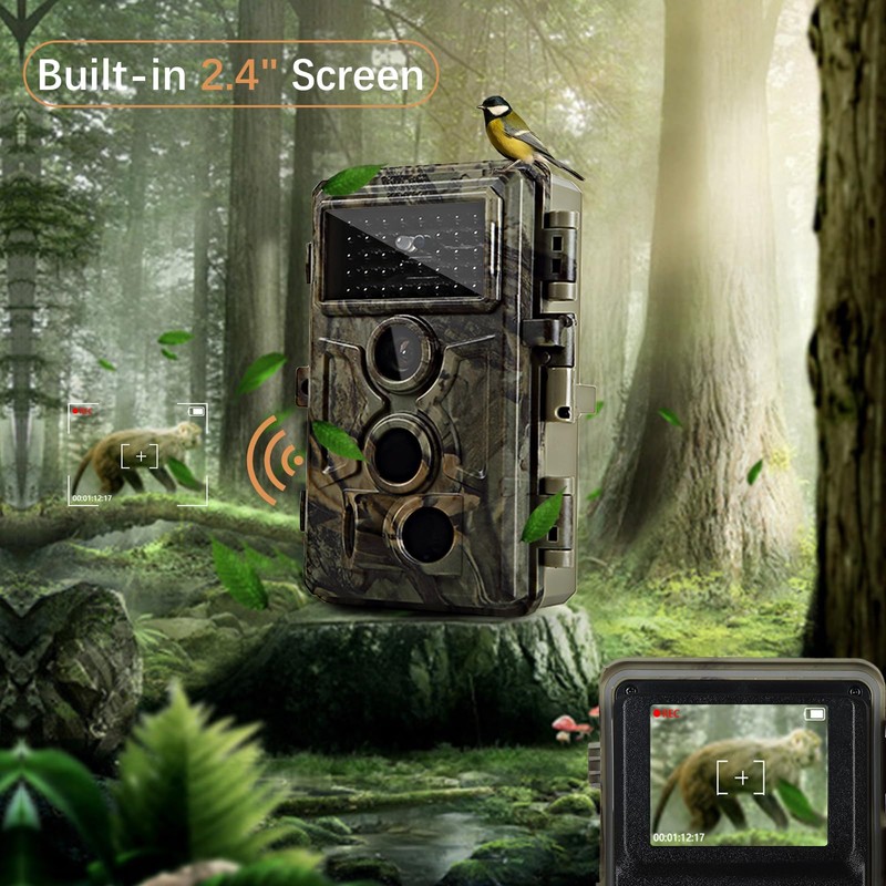 Folgtek Hunting Kamea 48MP Wildlife Observation Camera 1296P (1, Brown)