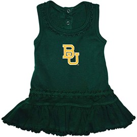 Baylor University Bears Ruffled Tank Top Dress with Bloomer Set Hunter