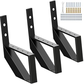 Zwinz Steel Stair Riser 1 Step, Metal Stair Stringers for Deck Height 11.9 inches, Steel Porch Steps Deck Stairs for Outside Stairs 3 Pack