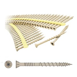 QuikDrive HCKDSVT212S #10 x 2-1/2" T-25 Tan Collated Decking Screw 500ct