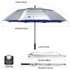 G4Free 72 Inch Huge Golf Umbrella UV Protection Auto Open