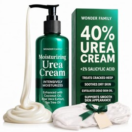 Urea 40% Crema para pies de máxima resistencia con calcetines reutilizables - Reparación intensiva de pies y tratamiento de talón agrietado - Mascaril