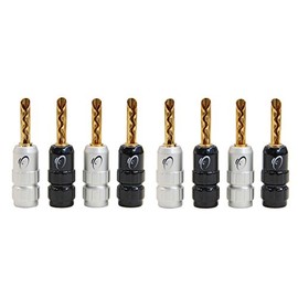 KnuKonceptz eKs BFA Style Banana Plugs - Set of 8-4 Pair