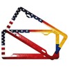 2PCS Premium Vintage USA and Colombia Flag License Plate Frames,
