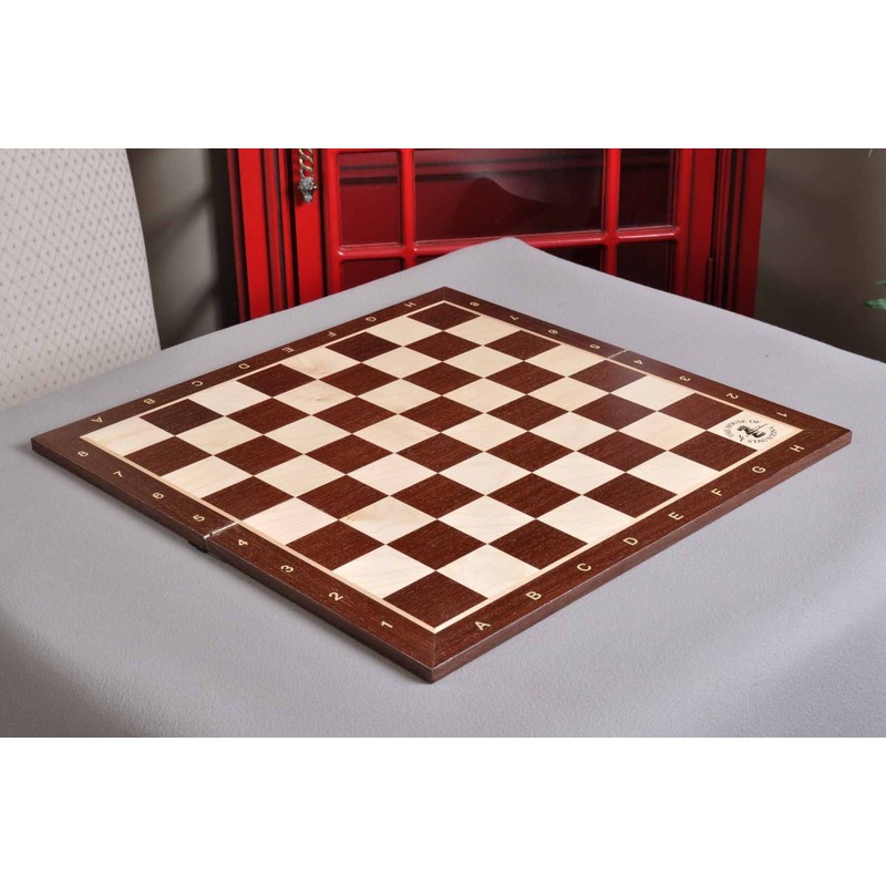 African Palisander & Maple Folding Wooden Chess Board - 2.25"