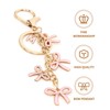 Popizard Bow Purse Charms Keychain - M Pink Bow Alphabet