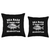 Sea Bass is Short for Seabasstian Funny Sebastian Fishing Throw