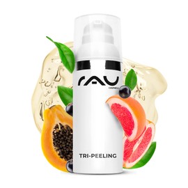 RAU Fruit Acid Peeling and Enzyme Scrub 50 ml Highly Effective Gel Peeling with Anti-Aging Active Ingredient White Tea and the Enzymatic Active Ingredient of Papaya Tri Exfoliating 3-Way Effect