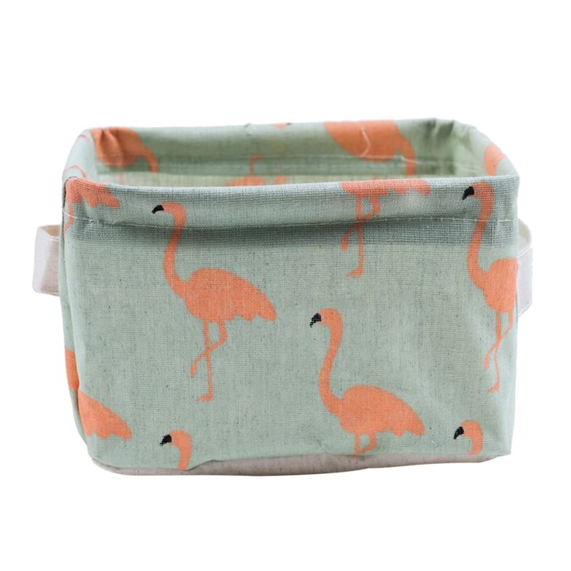 KOMBIUDA 3pcs Cotton Linen Storage Basket Handles for Desktop Organization
