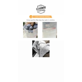 O.C.D AUTOMOTIVE Edgeless Microfiber Towels Car Drying Wash Buffing 6Pack 16"x16" Ultra Plush Detailing Cloth (Gray)
