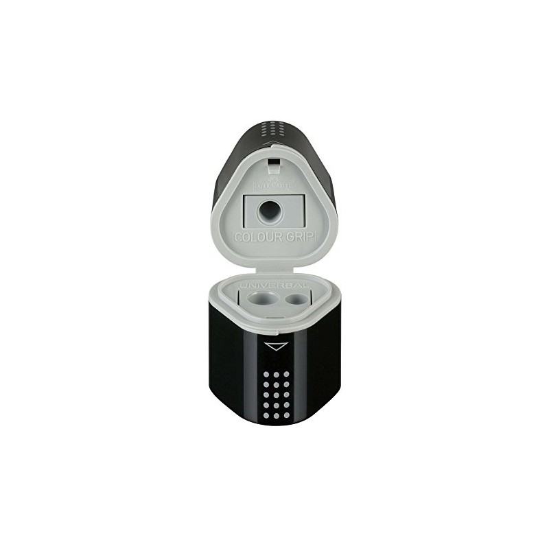 Faber-Castell 283899 - Dreifachspitzdose Grip, schwarz