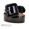STOBOK 1pc Patent Leather Wide Girdle Belt Classic Wide Belts