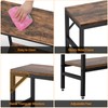 Livofloral Narrow Console Table, 29.5" Entryway Table with 2 Support