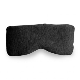 SnoozZy Cotton Eye mask – Cotton Sleeping Mask. Face Hugging, Fully Adjustable, Soft Eye Wrap. Comfortable and Perfect for Sleep and Travel. Light Blocking Blindfold – Dark Grey