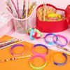JUNEBRUSHS 72pcs Happy Birthday Rubber Bracelets Silicone Wristbands Pencils Set