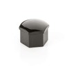LST 20x Hexagonal Wheel Bolt Caps Set 17 mm Black