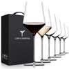 Red Wine Glasses Set of 6, Premium Crystal Wine Glasses