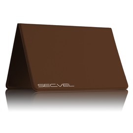 SECVEL - the"NEW and IMPROVED" card protection wallet young style – PROTECTION against RFID/NFC and magnetic fields - Tabac