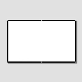 HD Projector Screen 84 inch, 16:9 3D Film Portable Foldable Movie Projector Screen Projector Wall Screen Movie Screens for Home Party Office Classroom