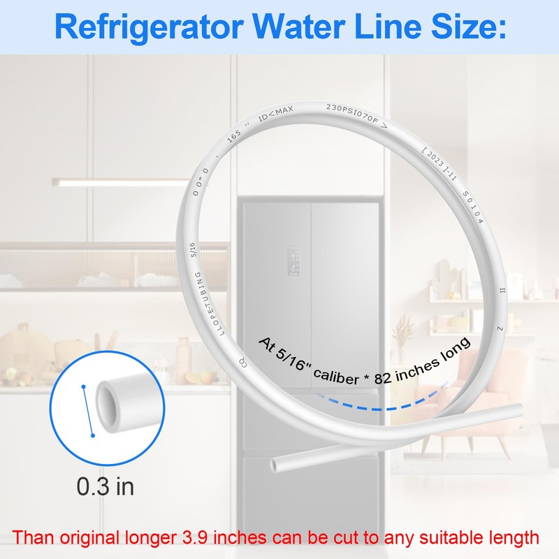 MJU62070602 Refrigerator Water Line 6.56 FT Replacement Kenmore LG Refrigerator
