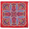 Sunshine Joy Paisley Hippie Bandana 22x22 Inches - Classic Red