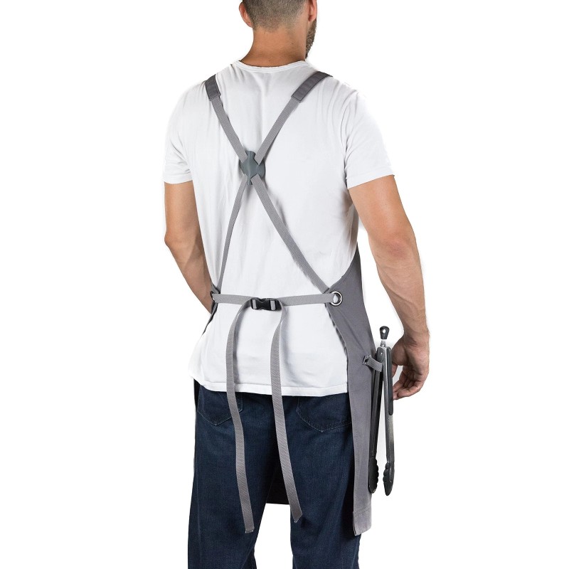 Hudson Durable Goods - Professional Grade Chef Apron for Kitchen,