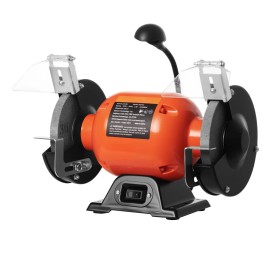 Bench Grinder 6-Inch 3450Rpm 250W Induction Motor 36/60 Grit Grinding Wheels General Purpose DIY ToolMax. Power: 250 W, Speed Range: 3450 rpm