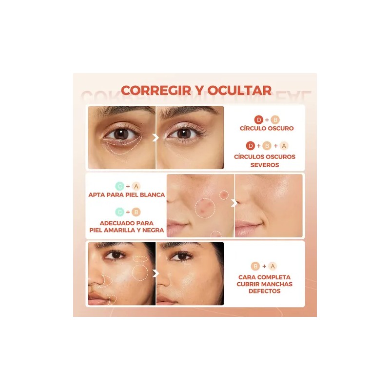 Sace Lady Base De Maquillaje Corrector Impermeable Concealer