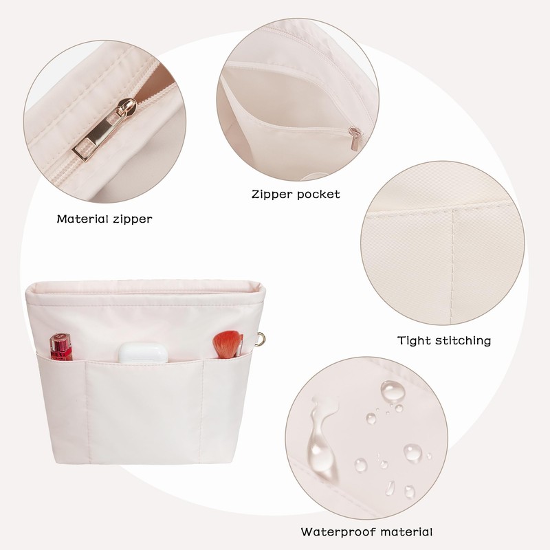 Vercord Purse Insert Organizers for Petite Tote Bag Organizer Insert