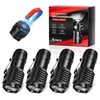 LETMY Rechargeable Mini Flashlights with Magnetic Base, 4 Pack Bright