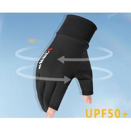 OVOY Sun-UV-Protection-Gloves for Men Women Fingerless Driving Gloves Non-Slip Half Finger Hiking Workout Gloves for Outdoor