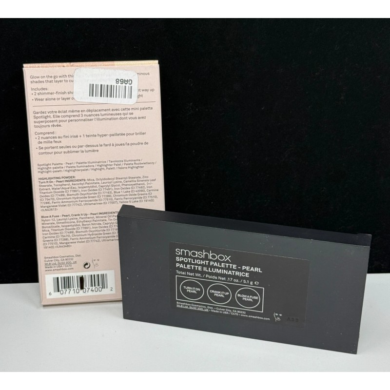 Paleta iluminadora Smashbox Travel Spotlight Trio 0,17 oz nueva en