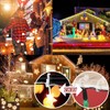200 Pcs Christmas Light Clips Hanging Gutter Hooks for Outdoor