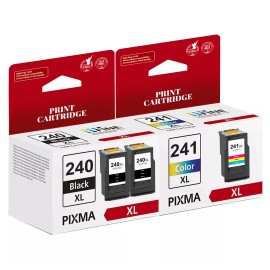 For Canon 3Pcs PG 240XL CL 241XL Black Color Ink Cartridges for Canon Pixma MG3620 MG3520