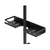 WENKO Turbo-Loc® Altarella S Shower Rail Caddy, Black, No Drilling