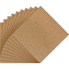Kawaji Shoten Cork Sheets Value Pack, 10 Pieces, 11.8 x 11.8 x 0.08 inches (300 x 300 x 2 mm), Brown
