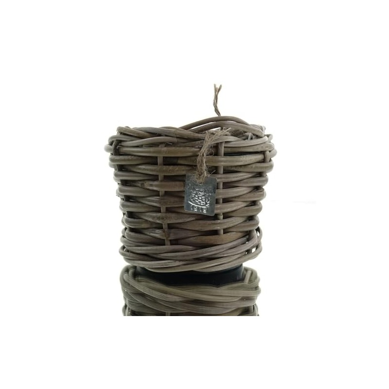 Van der Leeden Drypot® Rattan Planter Grey Approx. Diameter 17