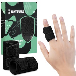 EDNYZAKRN 2PCS Finger Splints, Finger Sleeves Finger Buddy Straps for Arthritis, Triggger Finger Support, Finger Brace for Sport, Basketball, Tennis, Volleyball (S, Single)