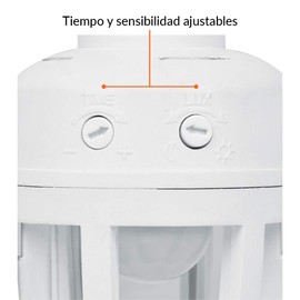 Volteck POSE-360 Portalámpara con sensor de movimiento, Color blanco