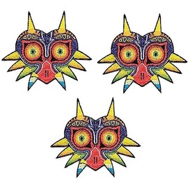 Classic Game Zelda's Majora's Mask 4 Inches Tall Set of 3 Embroidered Patches