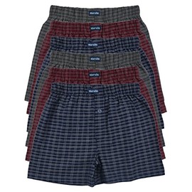 MioRalini 6 Printed & Soft 100% Cotton Men's Boxer Shorts in 6 or 3 Fashionable Colours Available in S M L XL 2XL 3XL 4XL & 5XL 6XL, With fly 10