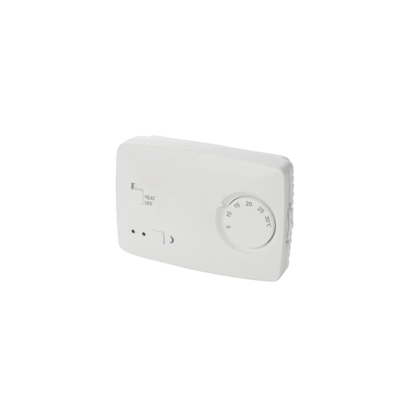 Perel Non-Programmable Thermostat White Heating and Cooling Controller CTH407