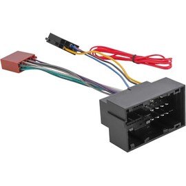 Car ISO Radio Stereo Wire Wiring Harness Cable Adapter Connector Plug for Select 2013-2019 Dodge Ram Jeep Wrangler Chrysler Fiat 500 CD Player Stereo Cable Plug