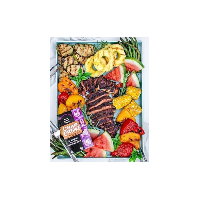 Char Crust Dry-Rub Seasoning Pack, Spicy Assortment, 4 Ounce (Pack