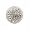 5 botones redondos de metal con diamantes de imitación, decoración