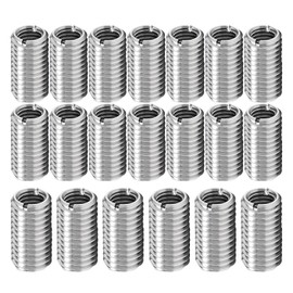 OMIGA Pack of 20 Threaded Sleeve M8 to M6 Stainless Steel Screw Nut Threaded Inserts Thread Insert for Furniture Projects Automobiles Steam Turbines Mechanical Devices