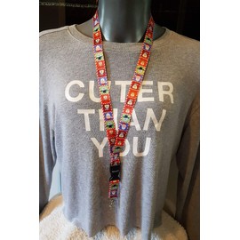 Christmas Novelty Lanyard Neck Strap for ID Badge Holder Snowman Snowflake Santa Rudolph (Christmas Characters)