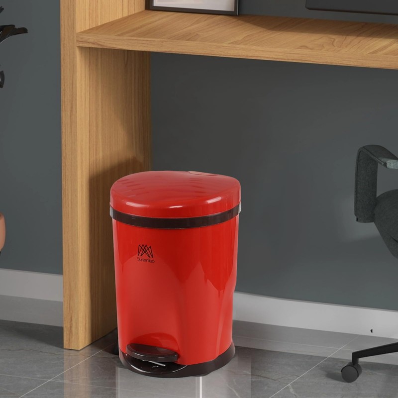 Cand 10 L Step Pedal Trash Can, Plastic Garbage Can
